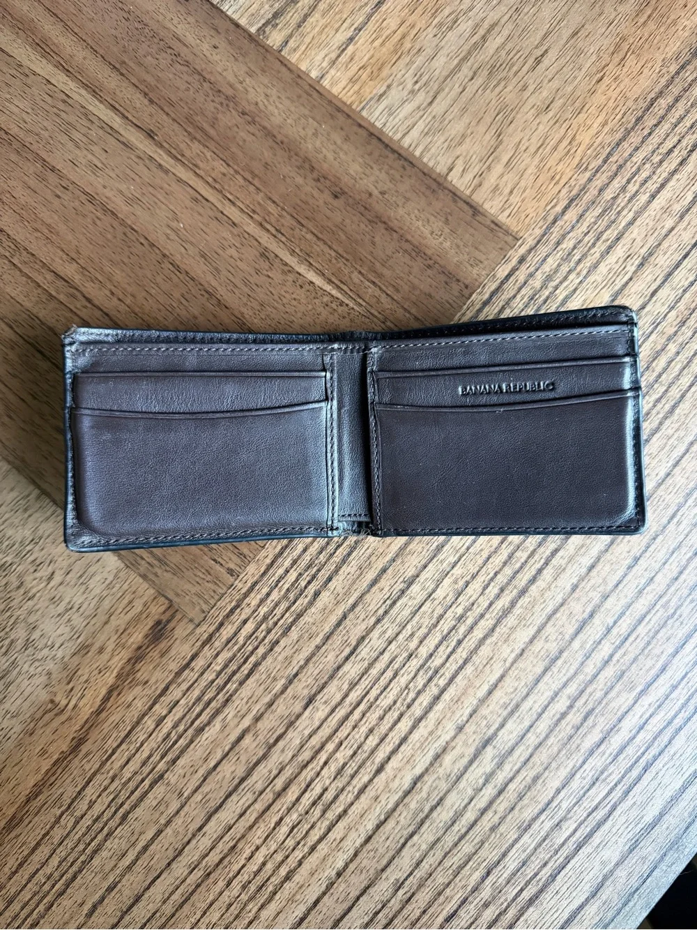 Banana Republic Black Leather Money Wallet